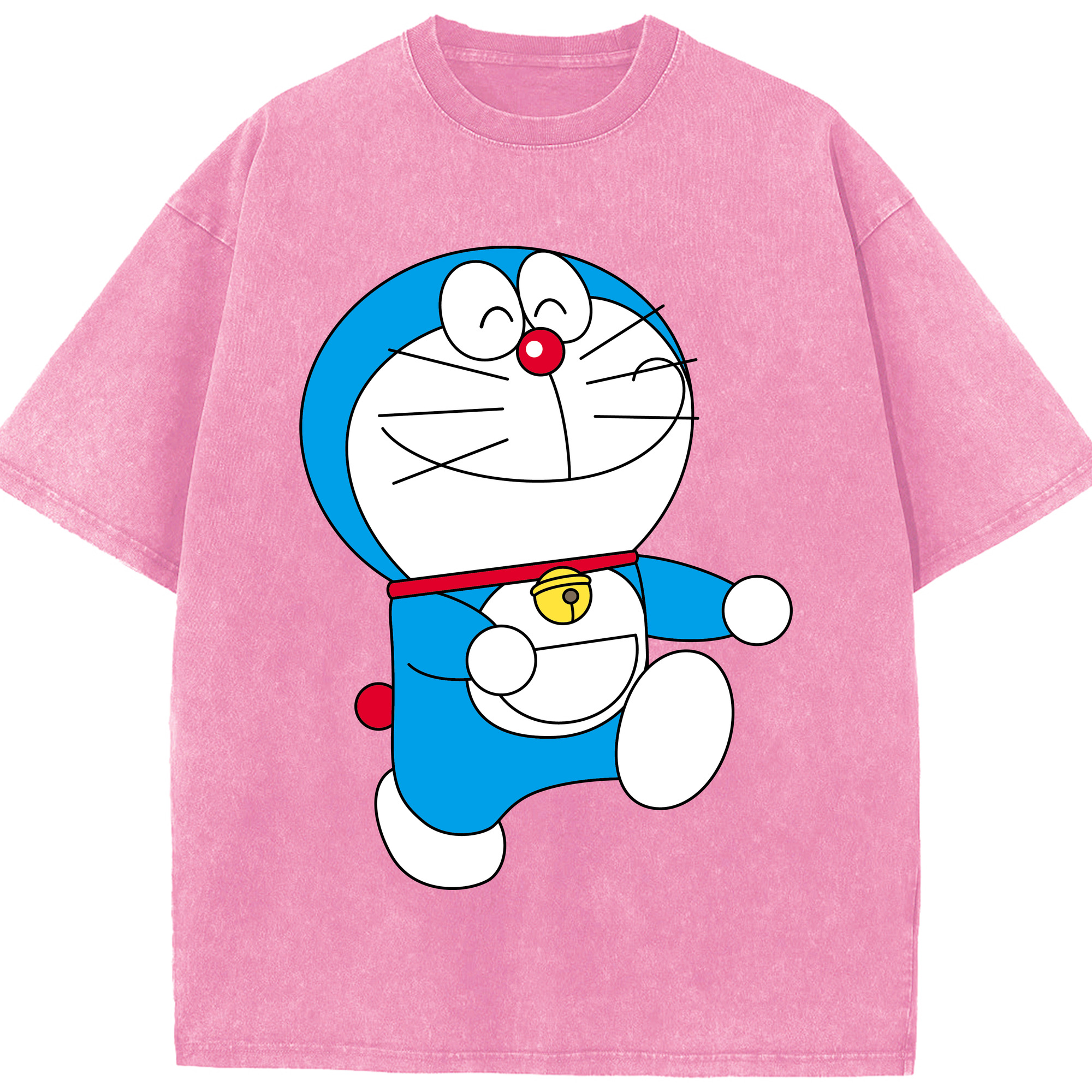 （画像用） ドラえもん Doraemon 綿100% ヴィンテージ風 半袖Tシャツ（フロントプリント）